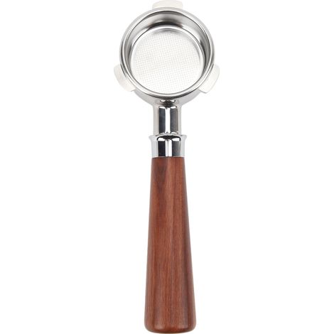 Porte-filtre sans fond en acier inoxydable, porte-filtre nu portatif pour machine à café Breville série 8, 54 mm, finition palissandre de Siam A1 (1/5)