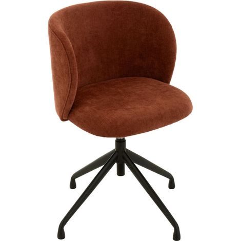 Chaise Pivotante Design "Gena" 56cm Bordeaux (1/5)