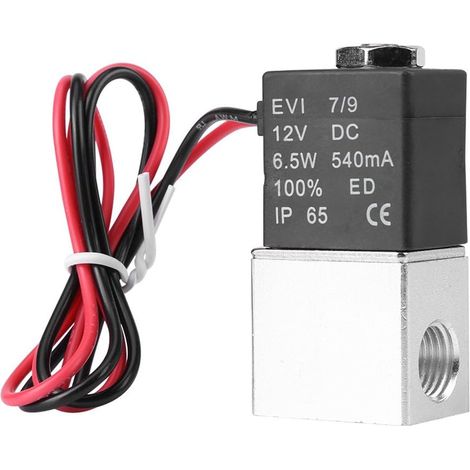 1/4 Zoll DC 12 V 2-Wege-normalerweise geschlossenes pneumatisches Aluminium-Magnetluftventil