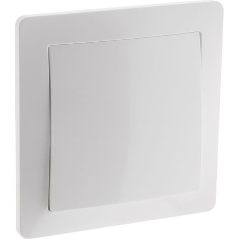 Bouton poussoir à voyant 10A - Blanc - Orys - Zenitech (1/5)