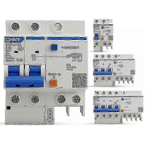 Disjoncteur RCBO pour CHINT DZ47LE NXBLE Protection 16a3P et N (1/5)