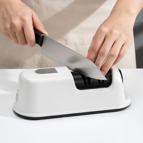Aiguiseur couteaux electrique rechargeable blanc pour la maison (1/5)
