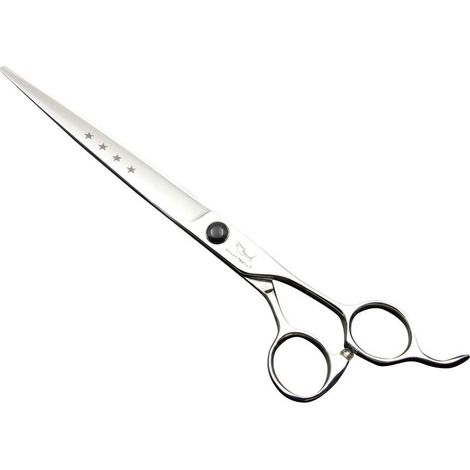 Ciseaux professionnels droits en acier de 18 cm pour le toilettage des chiens et des chats