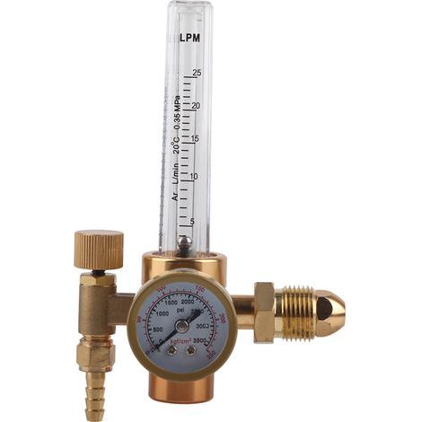 Détendeur de pression en laiton pour argon avec débitmètre, raccord fileté mâle G5/8 et connecteur CGA580 (1/5)