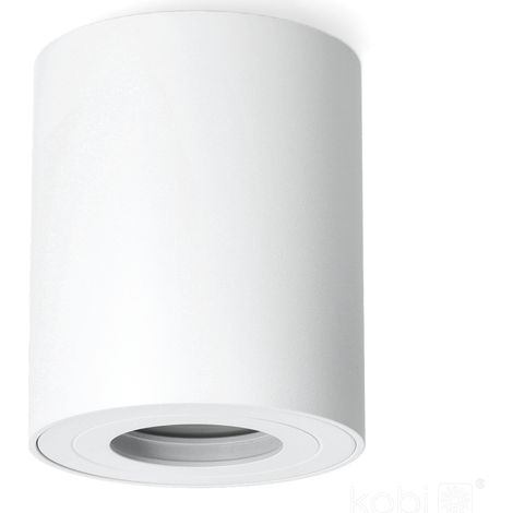 Plafonnier rond 1xGU10 IP44 blanc (1/5)