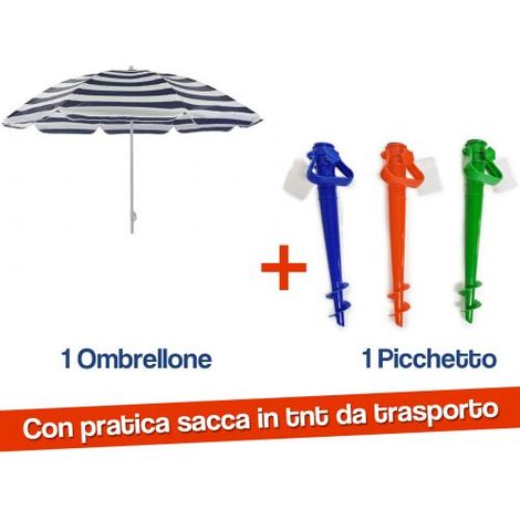 Picchetto Ombrellone Plastica Cm 43 - 1 Pz (1/5)