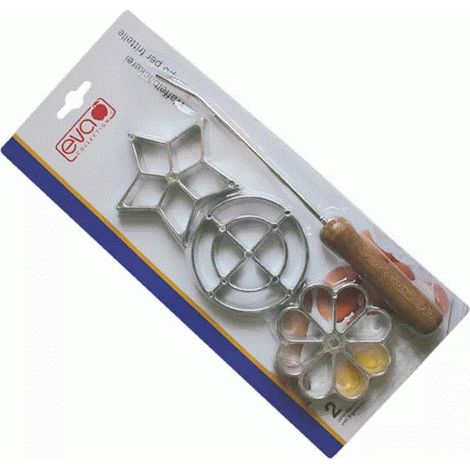 3 stampi per frittelle alluminio Eva 041216 (1/5)