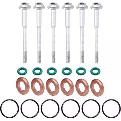 Joint Cuivre Injecteur - 7mm Interne 14mm Externe 2mm épaisseur - Pour Moteur Diesel 3.0 TDI CR - Lot De 6 Pièces (1/5)
