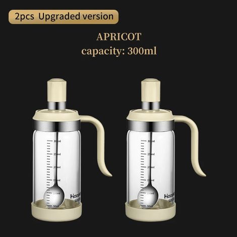 (2 pots à épices de 300 ml, beige, avec poignées), boîte de rangement, avec cuillères (1/3)