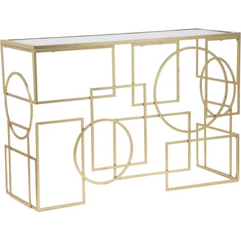 Console Design en Métal "Marie" 120cm Or