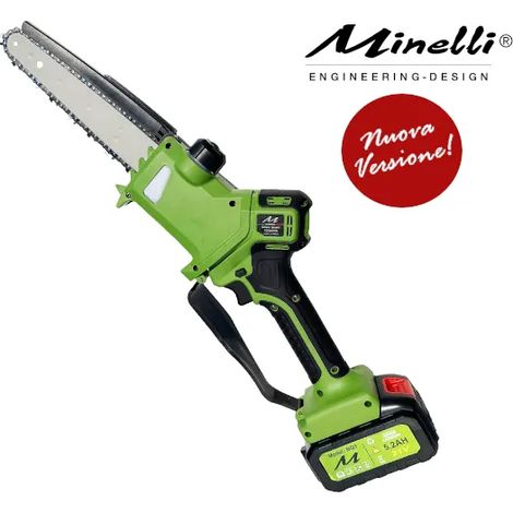 Elagueuse Minelli Ener-Q3 avec deux batteries 21v et 5.2Ah et barre de 20 cm (1/5)