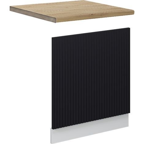 Pannello frontale Fame-Line, Nero rigato, 60 cm , PL Rovere, Vicco (1/5)