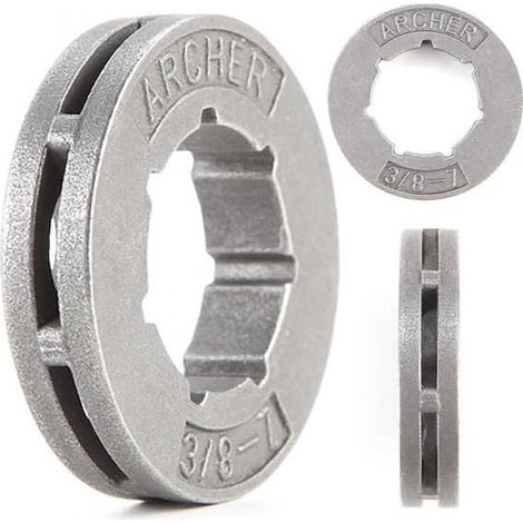 Bague petite pour pignon tronçonneuse 3/8" 7 dents. (1/5)