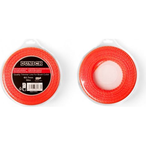 Fil hélicoïdal pour débroussailleuse 2,7mm 50m - DUNSCH 7311270050H