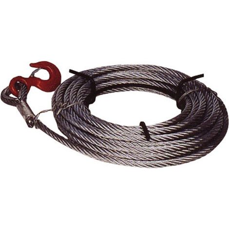 AYERBE - 585155 - Cable de Tracción de Acero 10 Metros Ø 4 mm