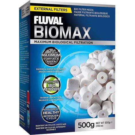 Medio de filtración fluval biomax reduce amoníaco nitrato 500g