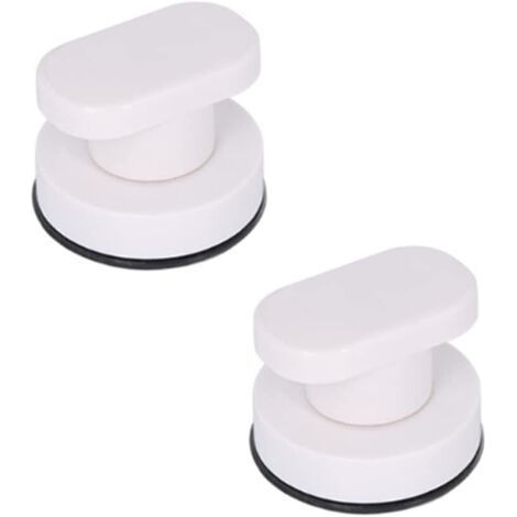 LaBlanc - 2 Pack Suction Cup Handle, No Drill Door Handle, Powerful Suction Cup, Removable Pull Knob for Bathroom, Glass Door Mirror, Outdoor Wall Tile (1/5)