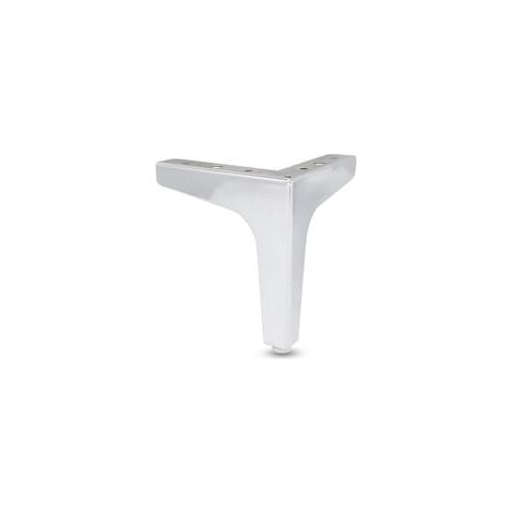 Lot de 4 pieds de canapé en métal de 10 cm, pieds de meubles de style contemporain (argent) (1/4)