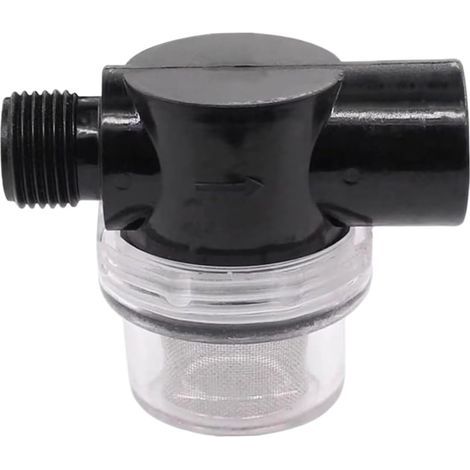 RV Water Pump Filter, 1/2 Plastic Sediment Filter with 50 Mesh Stainless Steel Screen, Clear Replacement Sediment Filter (1/5)