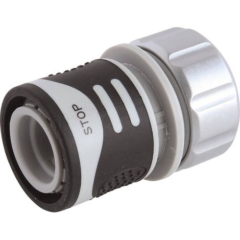 LUX TOOLS - CONNETTORE TUBO CON ACQUA-STOP Ø20MM 3/4 - IN ALLUMINIO