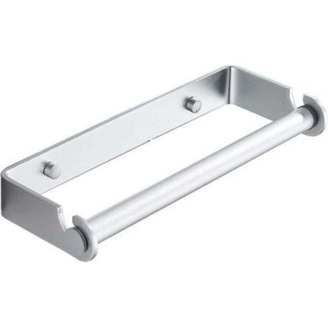 27cm Porte Papier Toilette, Porte-Papier Toilette Auto-adhésif, Support Papier Toilette en Acier Inoxydable, Porte-Rouleau Mural, pour Cuisine, Salle de Bain, Chambre(Argent)