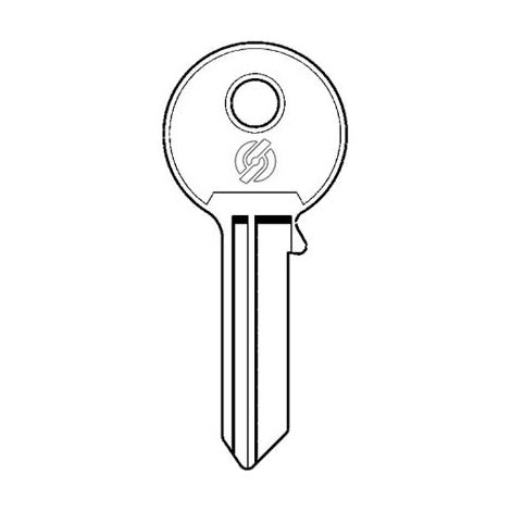 CHIAVE PIATTA SECUREMME 2260 ORIGINALE - OTTONE NICHELATO- 10 pezzi