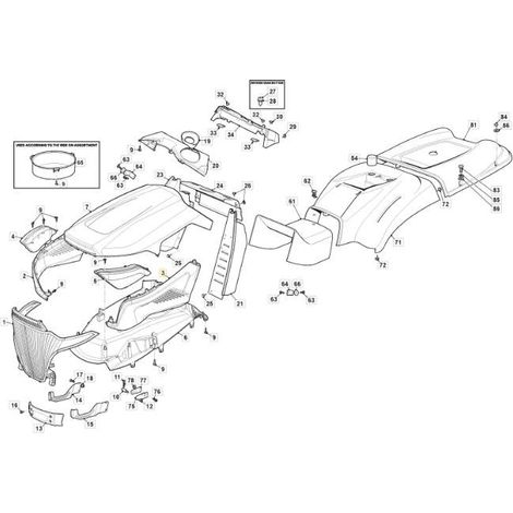 Motorhaubenseite TNS SX MTR SD GRAU NCS8000N ORIGINAL STIGA - 325207271/0