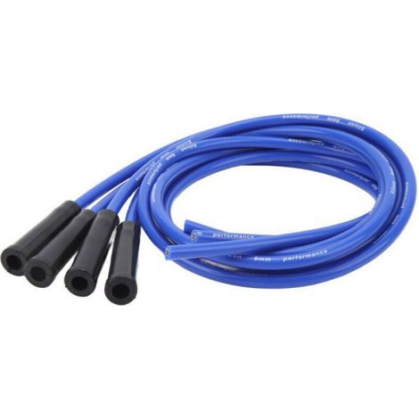 Fil De Bougie D Allumage - 8 mm - 1 m - Pour Voitures Classiques 4 Cylindres - Lot De 5 (1/4)