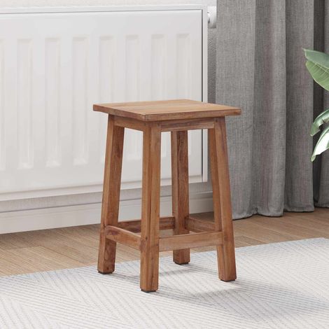 Hocker Natur 30 x 30 x 47 cm Mahagoni Holz