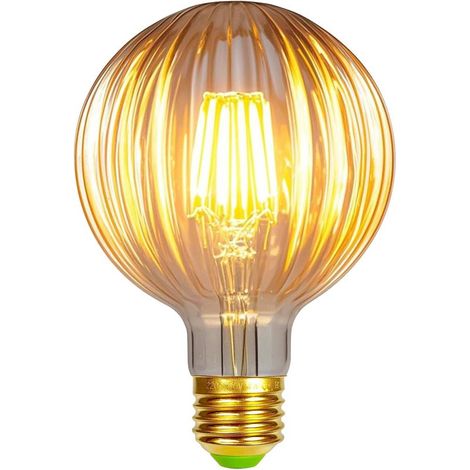 4W Ampoules Led Ampoule Vintage Led Filament Edison Ampoule Non Dimmable Spécialité Ampoules Décoratives 220 E27 Chaleur Glow (Pastèque Dorée) (1/5)