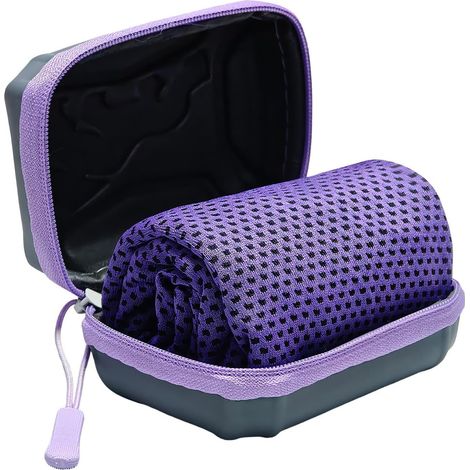 Serviette rafraîchissante pour la nuque, serviette de sport pour la salle de gym Avec boîte de rangement étanche en EVA, 30 x 80 cm, idéale pour le camping, les sports d'endurance, les loisirs et la (1/5)