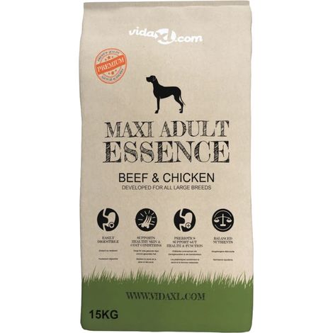 Nourriture sèche chiens Maxi Adult Essence Beef & Chicken 15 kg (1/5)