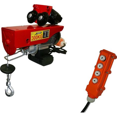 Varan Motors – Chariot mobile palan électrique 230V 300KG – VARPA300C – 600W avec télécommande – Protection IP54 – Vitesse de levée 10m/min