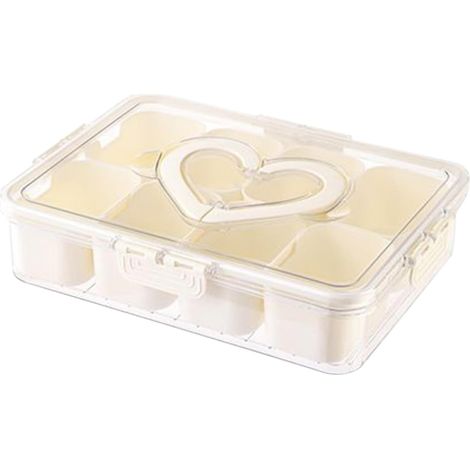 Fruit Storage Container, Reusable Tray for Snacks and