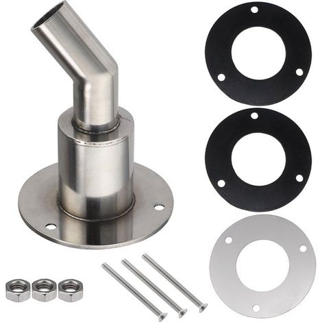 Tubo de escape recto de acero inoxidable para el casco, con conexión de 22 mm, apto para calentadores auxiliares diésel. (1/5)