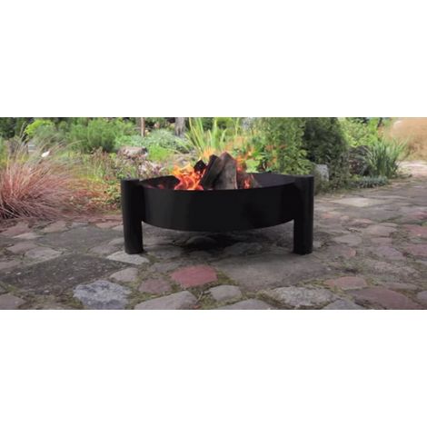 Brasero de jardin HAITI en acier-Ø 60cm-Acier naturel---Acier naturel (1/5)