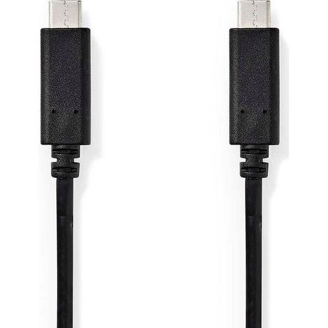 Nedis USB-Kabel / USB 3.2 Gen 1 / USB-C™ Stecker / USB-C™ Stecker / 60 W / 4K@60Hz / 5 Gbps / Vernickelt / 3.00 m / Rund / PVC / Box