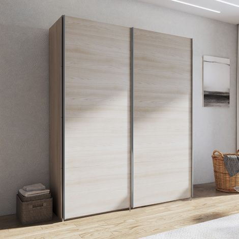 Armadio 2 ante scorrevoli olmo perla Corrent 180x56,7x218,6H (1/3)