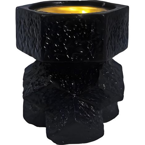 Bruciatori di incenso decorativi a forma di croce, in resina - neri