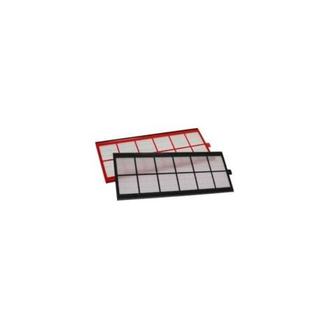 Set di filtri compatibile con Zehnder ComfoAir 350, 550 sistema di ventilazione - Filtri G4 / F7 (2 pzz.), 50 x 17 x 1 cm, rosso / nero (1/4)