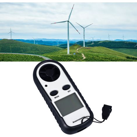 Anémomètre de haute précision RZ816, mesureur de vitesse du vent, testeur de débit d'air, mesure de la vitesse du vent (1/5)