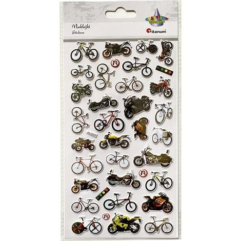 Pegatinas convexas para motocicletas y bicicletas (36 unidades)