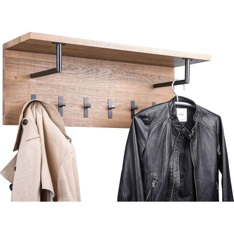 Surat Porte-Manteau Mural en Panneau MDF 80 x 30 x 26 cm (1/3)