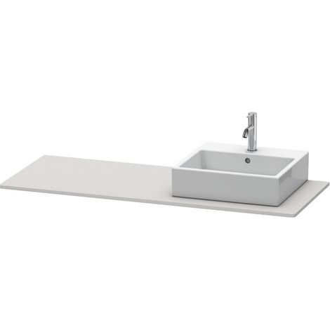 Console Duravit XSquare, 1 découpe à droite, 1400x16x550mm, (1/3)