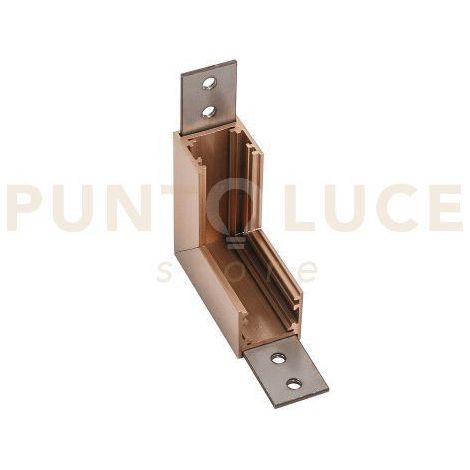 GBIGS15 ANGOLO MECCANICO 90° PER INSTALLAZZIONE SOFFITTO-PARETE PER SISTEMA BINARIO DA SUPERFICIE CHAMPAGNE