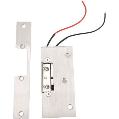 Positive-lock electronic lock with adjustable aluminium alloy latch for commercial and residential buildings, 12 V DC (1/5)