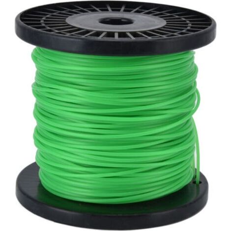 Fil de débroussailleuse rond 2,0 mm compatible Husqvarna Ryobi Echo Stihl 100 m vert - (1/5)