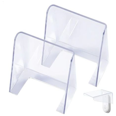 Protection Sonnette Exterieur Pluie, 2 Pièces Transparente Couvercle Étanche pour Bouton de Sonnette Plastique Cache Sonnette Extérieur pour Bouton de Sonnette Sonnette sans Fil (1/5)