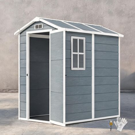 Abri de jardin en plastique Aluminium 186 x 131 x 198 cm (1/5)