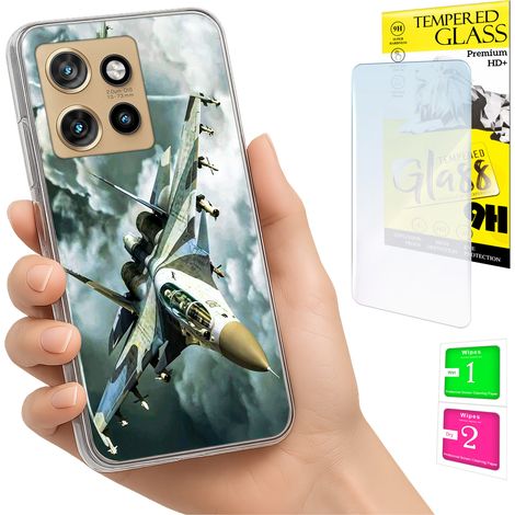 Custodia per Motorola Edge 50 Neo Photo Cover Case Back Case + Vetro 9H (1/5)